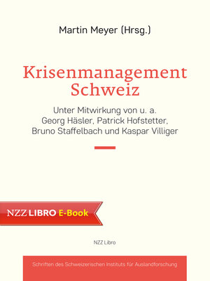 cover image of Krisenmanagement Schweiz